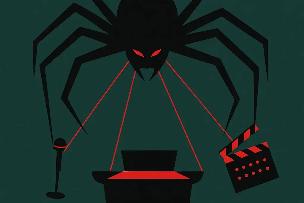 Amerikanische Unterhaltung im Wandel: Vom Late-Night-Tisch zur schwarzen Spinne