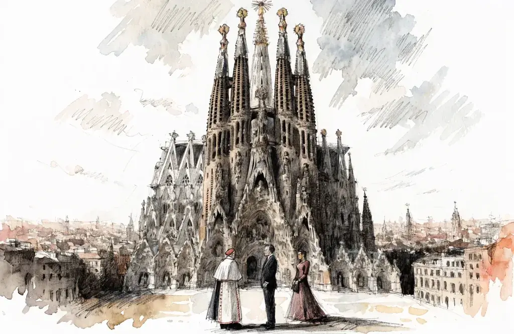 Papstbesuch und Gedenken an Gaudí: Barcelona ehrt die Sagrada Família