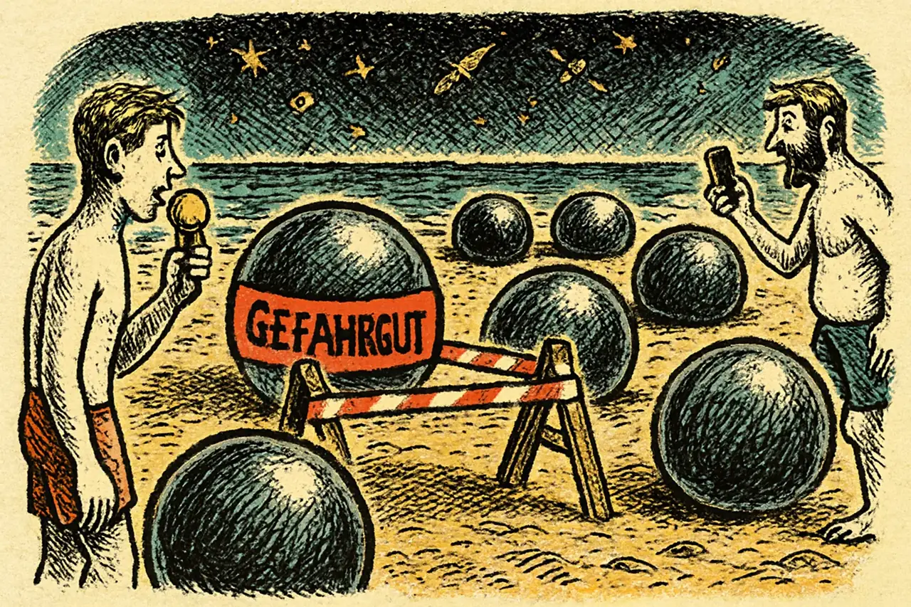 Weltraumschrott am Strand: Wenn die Erde zur Müllhalde des Alls wird