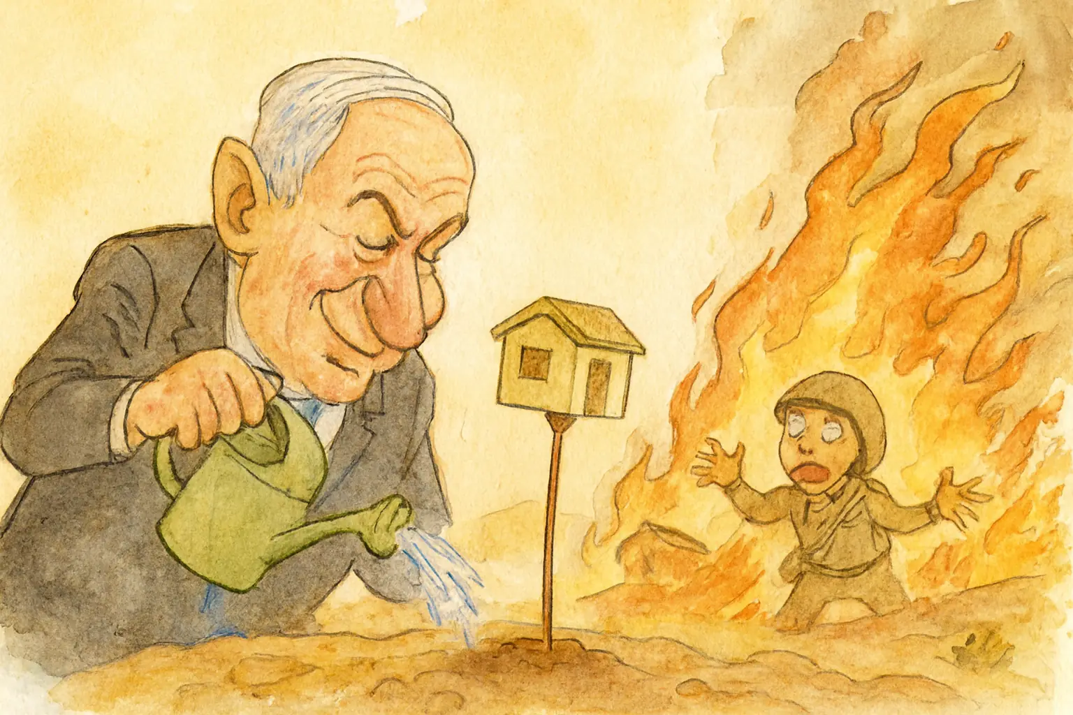 Wer das Feuer legt, löscht den Staat